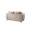 Bois massif fabriqué en beige avec des accents dorés robustes et