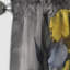 Rideau floral occultant jaune et jaune Iris I - 1 panneau-107809227
