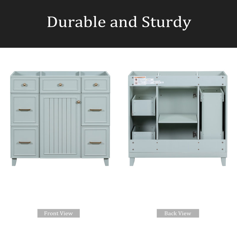 Meuble-lavabo 36 po (lavabo non inclus), Vert