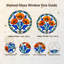 Toile orange avec coquelicots-1192181969