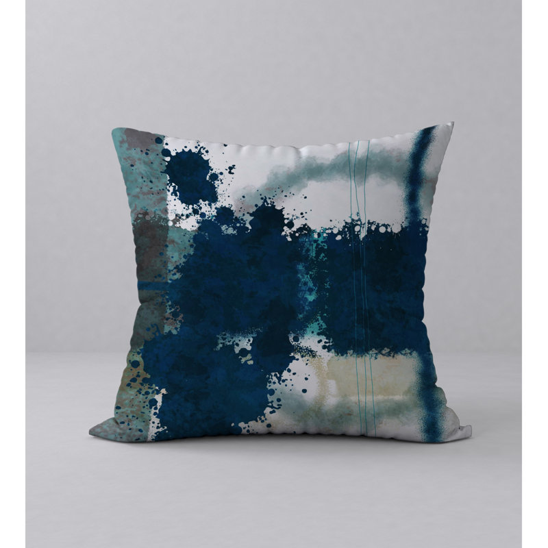 Abstract Reversible Throw Pillow, 20" x 20"