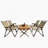 Multi-Function Foldable And Portable Dining Set, 1 Dining Table & 4  Folding Chairs