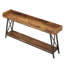 Console industrielle extra longue de 70,9 po, table de canapé derrière le canapé, table de bar dans le couloir d'entrée étroit