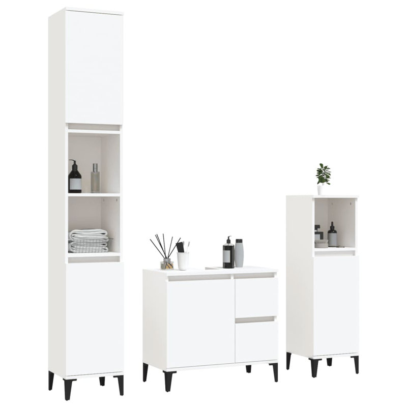 Adalberta Bathroom Furniture Suite, White