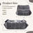 Bean Bag Ottoman, Foot Rest, Pouf Ottoman, Fireside Chair Memory Foam Lazy Bean Bag Sofa For Living Room, Bedroom, Dorm, Office-1083423934