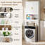 Over The Toilet Storage Cabinet Toilet Bathroom Shelf Organizer With Double Doors