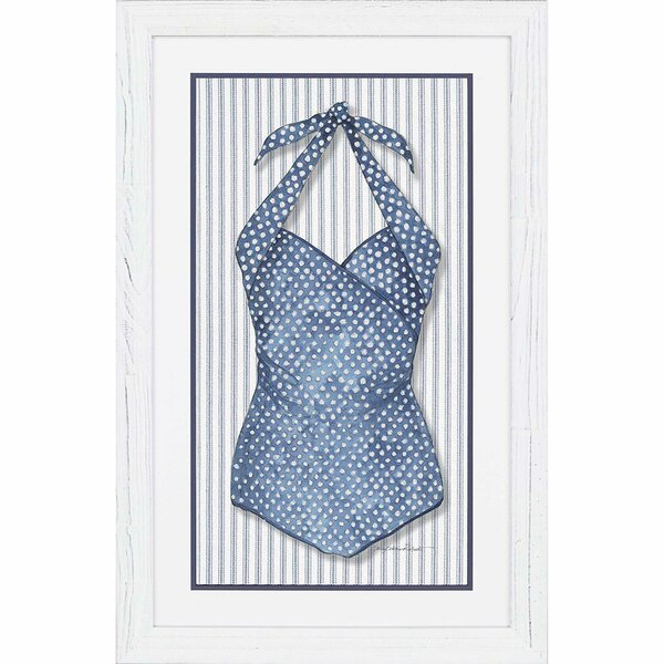 Vintage Swimsuit 4 Framed On Paper by Roberts Print