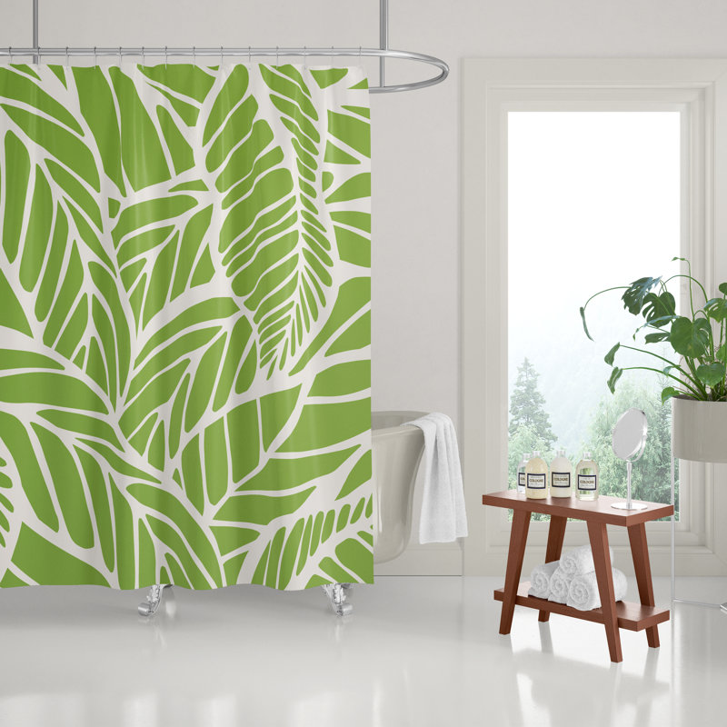 Rideau de douche Everly, Vert