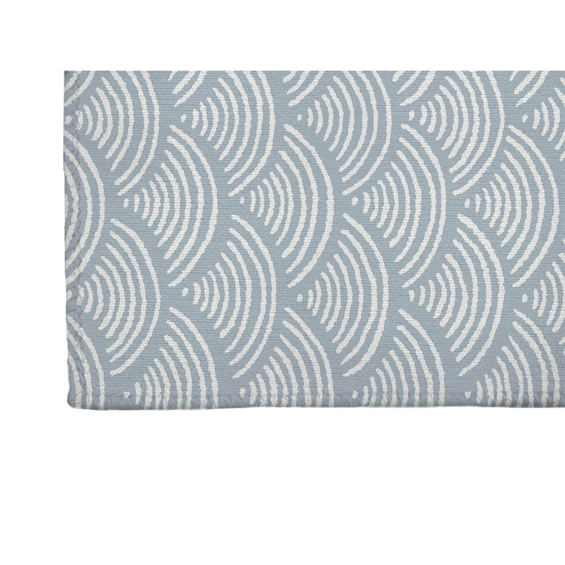 Tapis d'extérieur antidérapant Rolling Waves, Tapis de couloir 2 pi 6 po x 8 pi