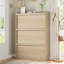 Armoire à chaussures 24 paires avec 3 tiroirs rabattables, armoire à chaussures en bois avec tablette réglable-1613450038
