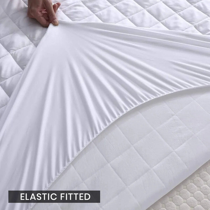 Angad Waterproof Fitted Mattress Protector Case Pack, Small Double (4')
