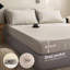 Ensemble de draps 100% lin, 6 pièces de draps en lin naturel français-115229683-115229682
