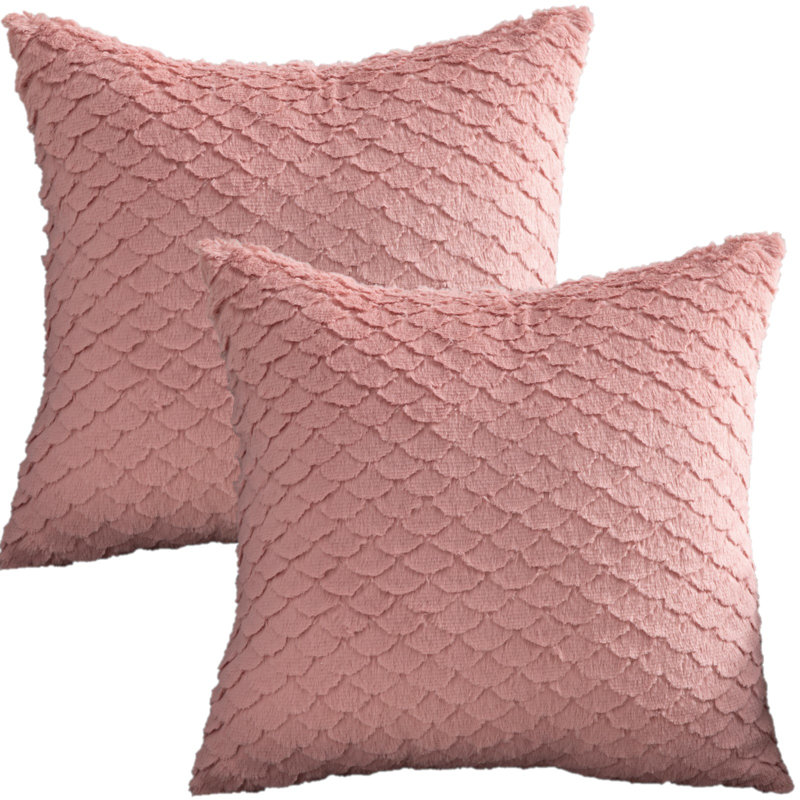  Housse de coussin 18 po, Rose