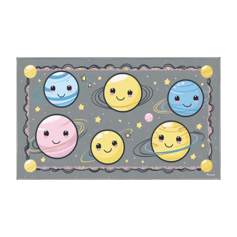 Tapis pour enfant East Urban Home, Rectangle 7 pi x 9 pi