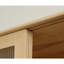 Armoire d'appoint à porte coulissante simple de style crème