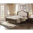 Solid Wood Bed Frame With Linen Upholstered Headboard, Wood Platform Bed With Wood Slats, No Box Spring Needed, Easy Assembly, Walnut-98972579