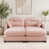 Rose + 2 sièges + 2 chaises