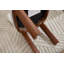Chaises de salle à manger en bois, chaises de cuisine rembourrées en tissu