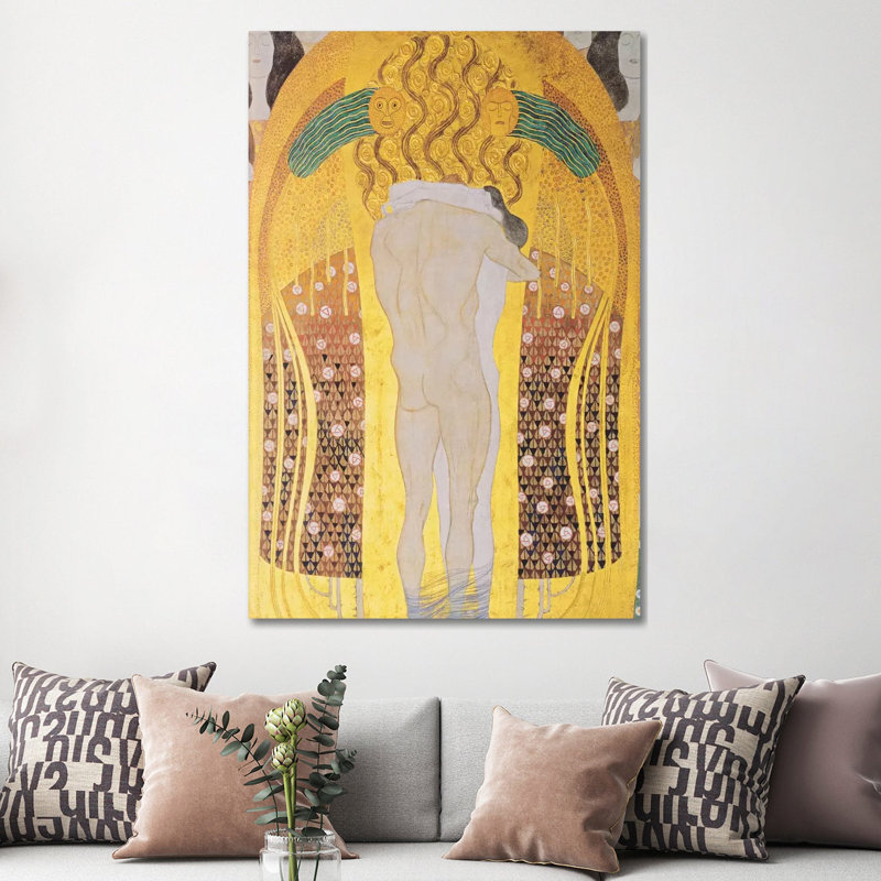 Diesen Kuss Der Ganzen Welt 1902 by Gustav Klimt - Wrapped Canvas Print, 152.5 cm H x 101.5 cm W