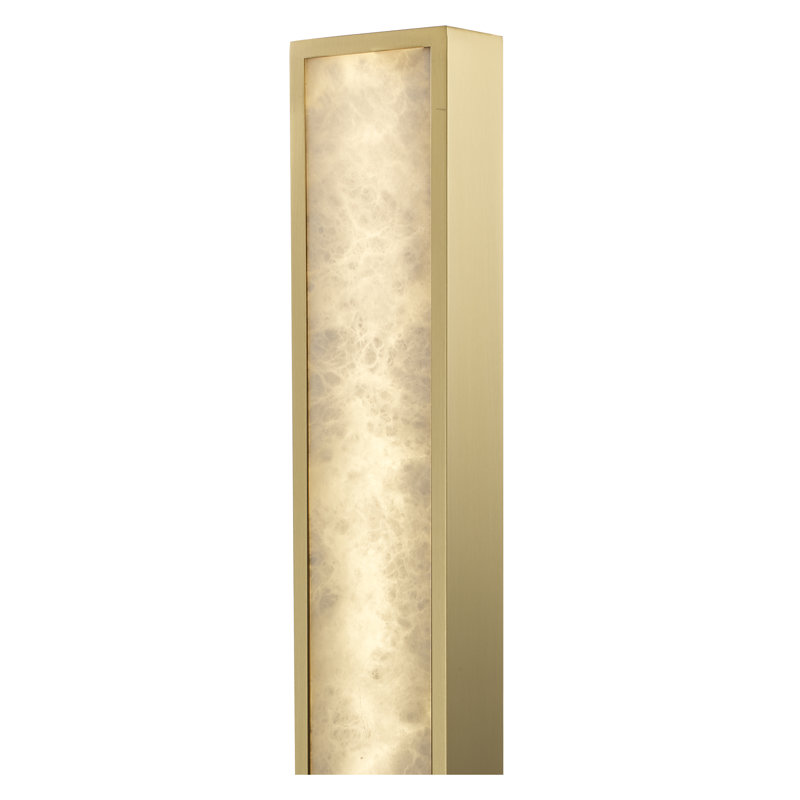 Marilis LED 36" Spanish Alabaster Wall Sconce, Antique Gold