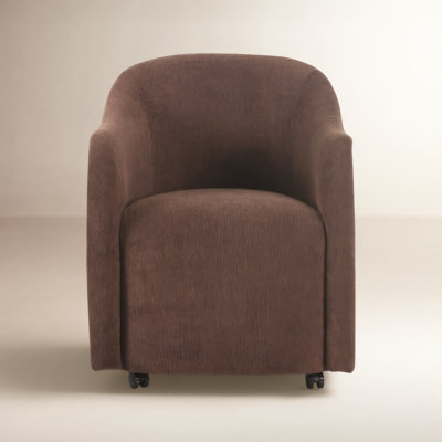 Myla Denice Rolling Dining Arm Chair