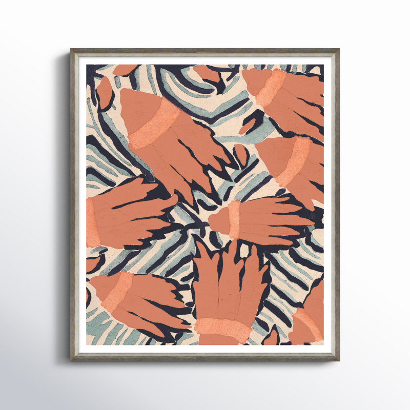 'Asian Textile Designs' Framed Graphic Art Print