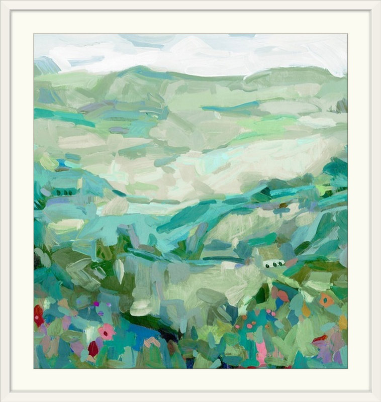 Ezmae «Wild», reproduction d'art, H 38 po x l 36 po x P 1 po, Cadre blanc