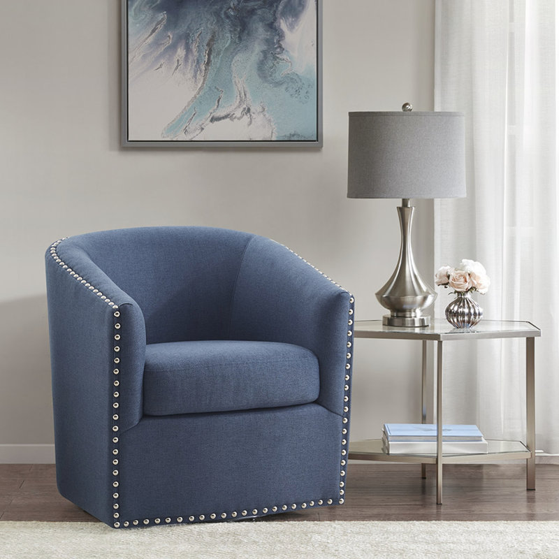 Chaise pivotante Tyler, Bleu