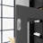 17.7 In. Wood Freestanding Bathroom Storage Cabinet In Black With 2 Drawers, 2 Adjustable Shelves-1901076106