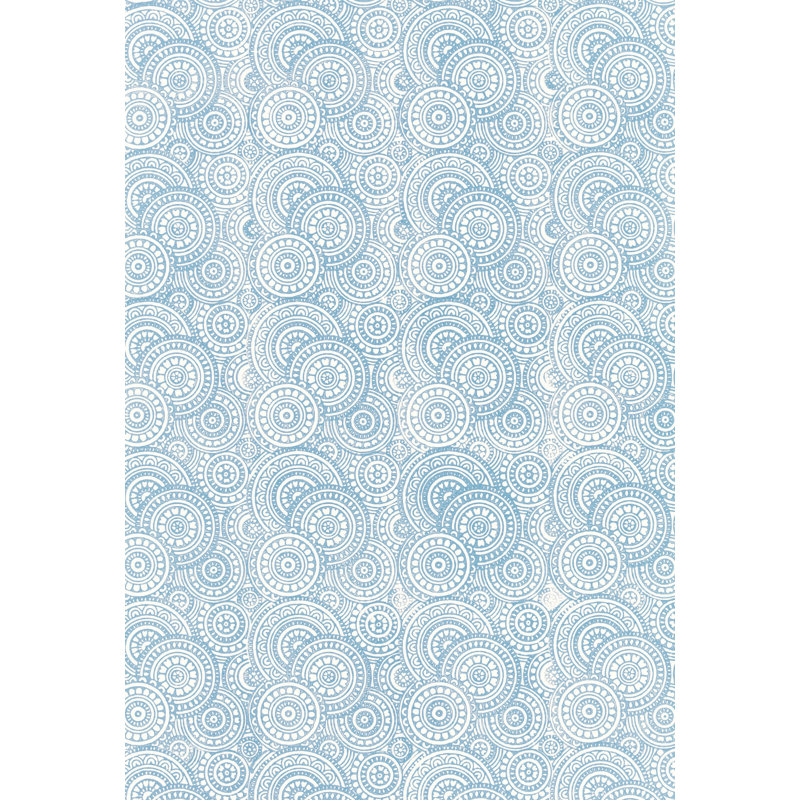 Papier peint Sadari, Bleu faïence