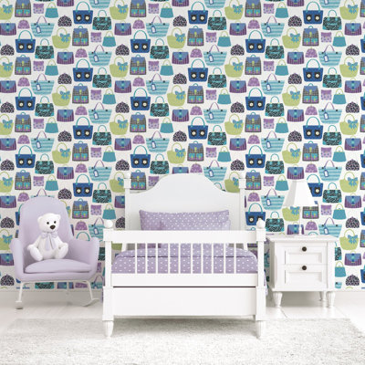 Kids and Teens Collection Purses Wallpaper Roll