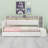 Contemporary Upholstered Daybed Frame with 2 Drawers, LED Lighting, USB Port & Storage Shelves-301734960-301734963
