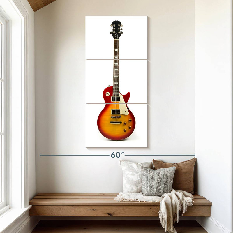 Classic Electric Guitar, 52" H x 24" W