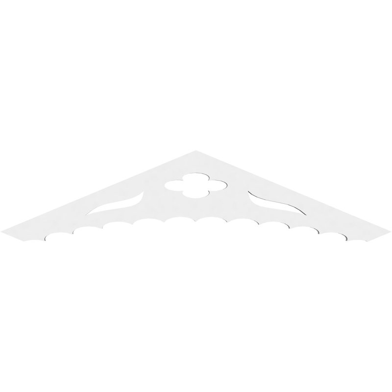 Pignon en PVC de qualité architecturale Wellington, 5 / 12, H 7,5 po x l 36 po x P 1 po
