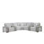 Canapé modulaire inclinable en velours côtelé Ramona