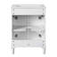 Meuble-lavabo 24 po avec lavabo intégré en céramique, meuble-lavabo à 2 portes et meuble-lavabo simple pour petite et moyenne salle de bain-115672354