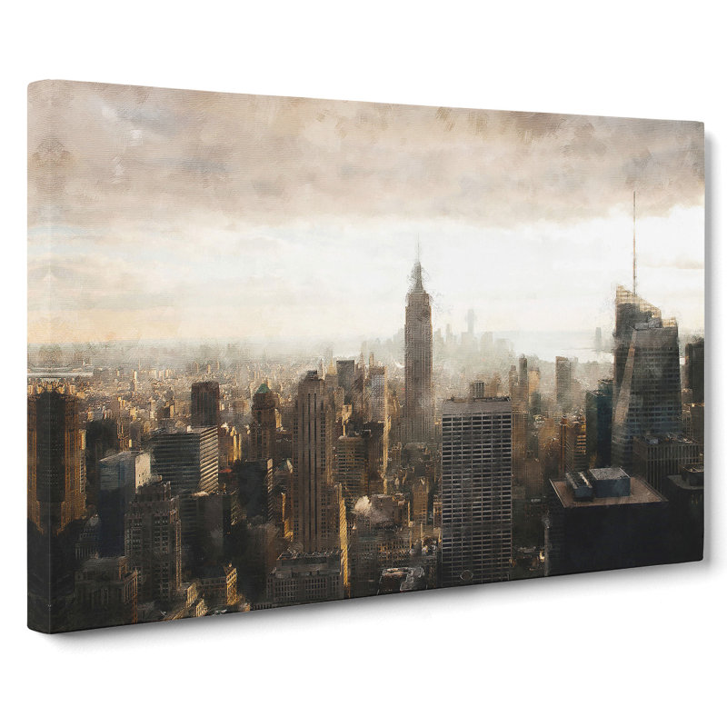 New York Skyline Vol.5 - Wrapped Canvas Print, 40cm H x 60cm W x 3cm D