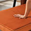 Chaise longue 65 po, velours brun et orange, mousse haute élasticité, structure stable, fauteuil de rangement de 65 pouces en quatre couleurs variées, fabrication en cuir et en bois massif, dossier confortable