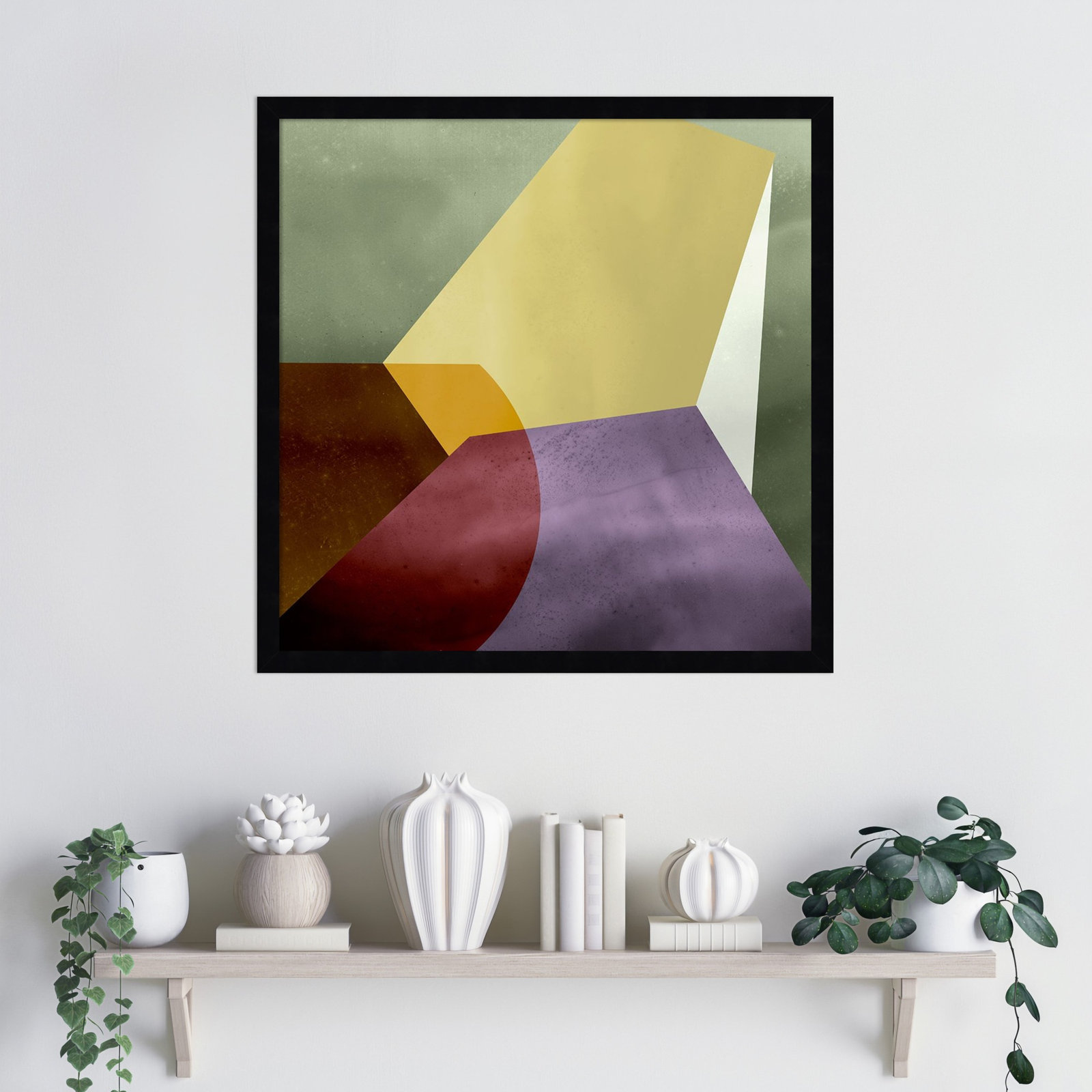 Flagler "Essentially Minimal VI" Print, 21" H x 21" W, Black