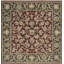 Magnolia Wool Oriental Area Rug in Beige/Red/Black