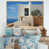Toile avec cadre flottant or