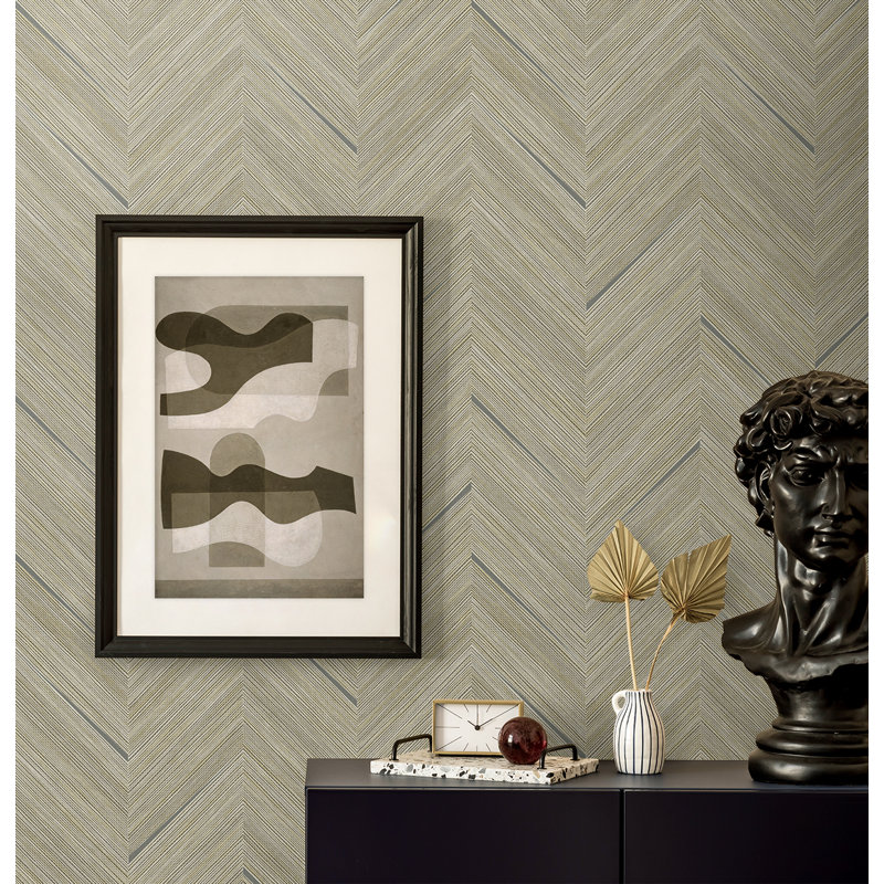  Papier peint non tissé non tissé amandes et argent métallique Designs, Almond/Metallic Silver