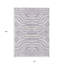 Tapis d'intérieur lavable à motif animal lavande 10 pi x 14 pi