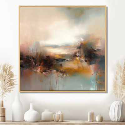 «Brown Abstracted Nature III», art mural abstrait