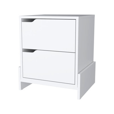 Lovell Nightstand with Sturdy Base and 2-Drawers
