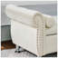 Banc de rangement en velours doux avec boutons en cristal et 1 coussin, parfait pour l'organisation de la chambre à coucher et du salon