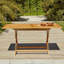 Nayoun 4 - Person Wood Patio Dining Set with Rectangular Table-1427534531