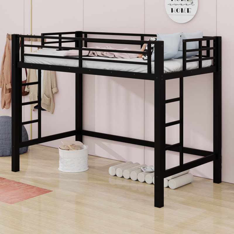 Loft Bed Featuring An Easy Climb Ladder And Safety Guardrails, Extra-Long Twin