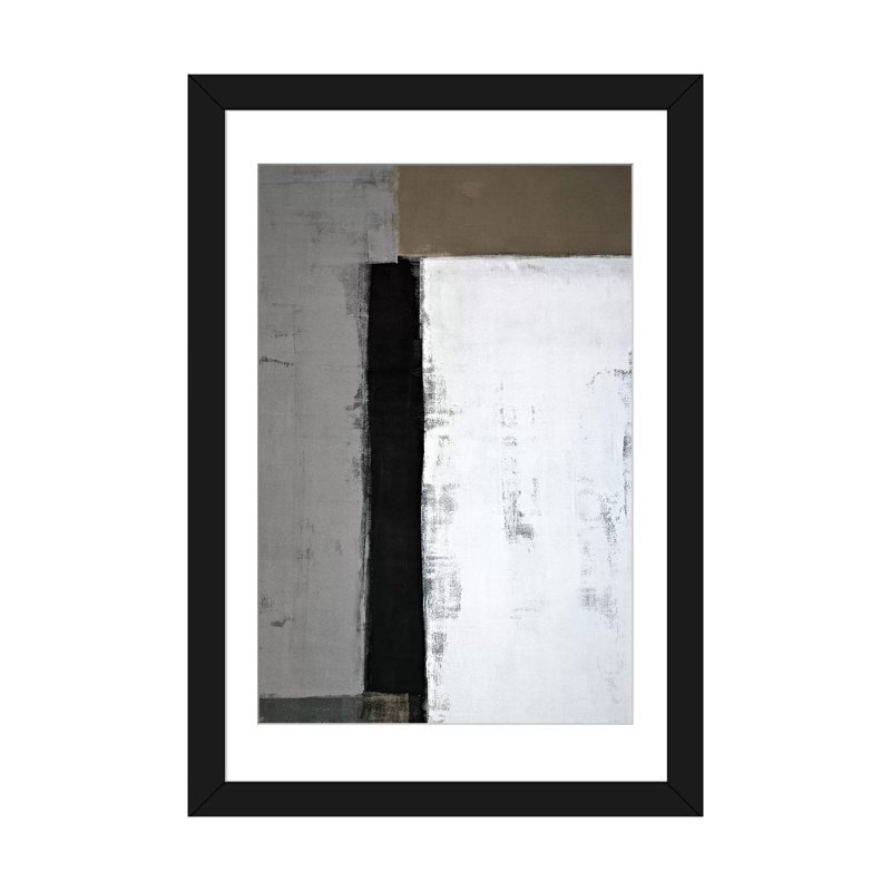 « it it is », reproduction sur toile, H 24 po x l 16 po x P 1 po, Papier d'art encadré noir, Blanc