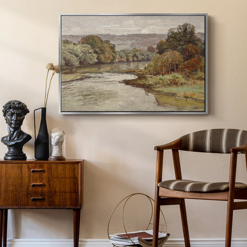 «Vintage Landscape - MLxxv» sur, H 27 po x l 41 po, Argent